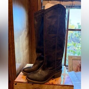 Steve Madden Mantel Leather Knee-High Leather Riding Boots